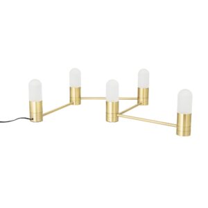 Bloomingville - Bent Bordlampe, Guld, Metal L100 cm