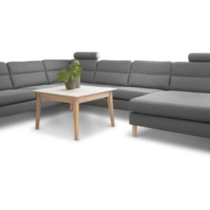 Arizona U-sofa M. Chaiselong, Antracit (Vendbar)