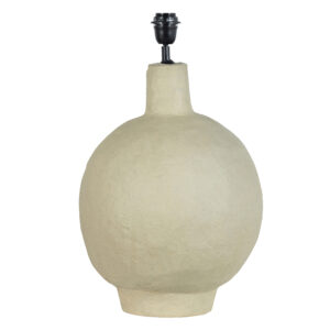 BEPUREHOME Collection bordlampe, håndformet - natur papmaché (H:53)