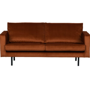 BEPUREHOME Rodeo 2,5 pers. sofa - rust fløjl