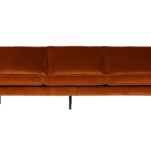 BEPUREHOME Rodeo 3 pers. sofa - rust fløjl