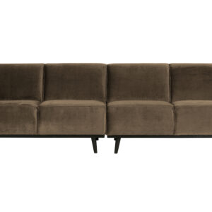 BEPUREHOME Statement 4 pers. sofa - taupe fløjl