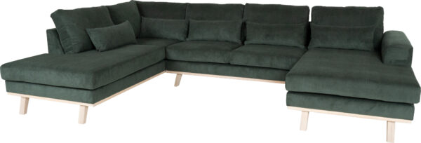 Bella U-sofa, Mørkegrøn