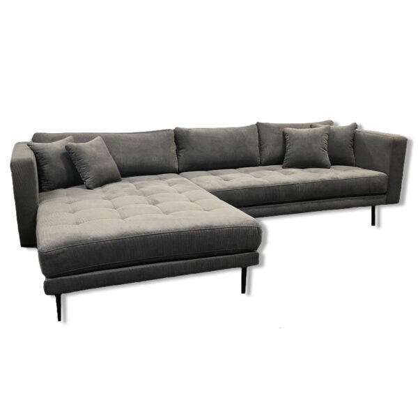 Cali sofa m/vendbar chaiselong - Fløjl