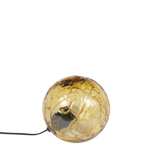 DUTCHBONE Lune bordlampe S - guld glas og strygejern