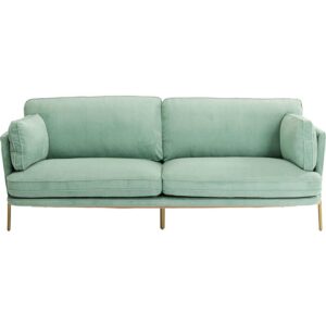 KARE DESIGN Shirly Mint 3 pers. sofa - mint fløjl og messing stål