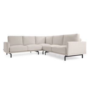 LAFORMA Galene hjørnesofa - beige genbrugsfibre og jern