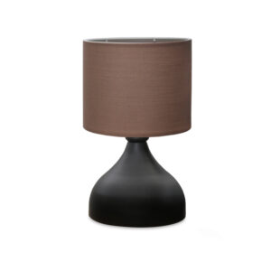 LUMI Paredes bordlampe - taupe stof og metal