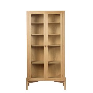 FDB Møbler / Furniture - A90 Boderne - Glas Cabinet - Vitrineskab - Oak - Høj - 178 x 85,2 x 40 cm