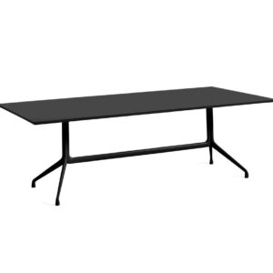 HAY - About A Table 10 - Spisebord - Black Linoleum / Aluminium Powder Coated Black 105 - L220 x W105 x H74 cm