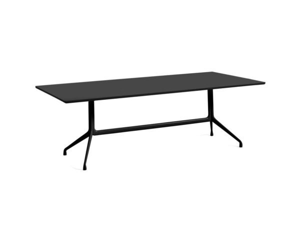 HAY - About A Table 10 - Spisebord - Black Linoleum / Aluminium Powder Coated Black 105 - L220 x W105 x H74 cm