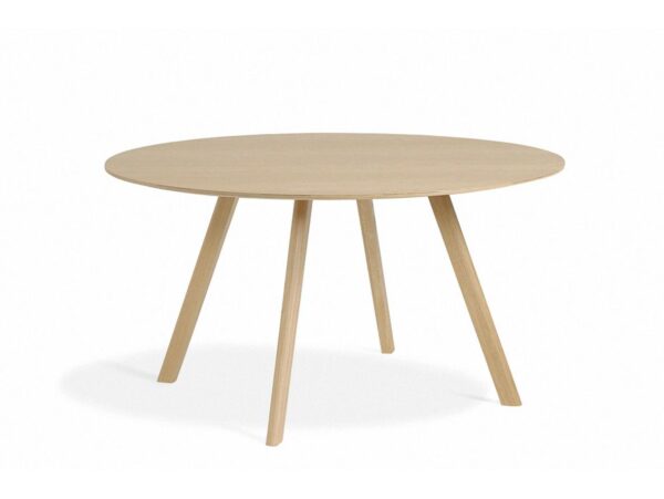 HAY - CPH 25 Round - Spisebord - Tabletop: Matt Lacquered Oak - Base: Water-Based Lacquered Oak