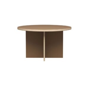 HKLiving - Dining Table, Round - 130 cm - Spisebord - Brun - 129 x 129 x 74 cm