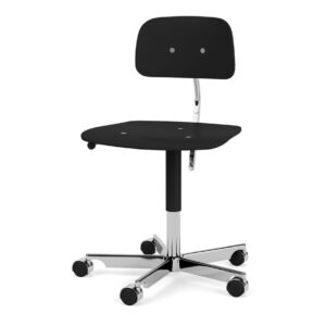 Montana - KEVI 2533 Office Chair - Kontorstol - Black / Polished Aluminium - W56 x L56 x SH38-51 cm