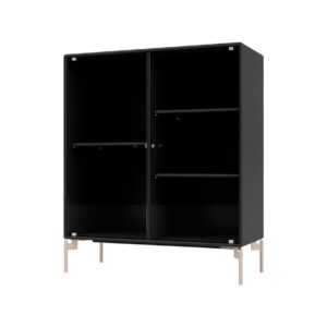 Montana - Ripple Cabinet II - Med Mushroom Ben - Vitrineskab - Black - W69,6 X H82,2 X D30 cm