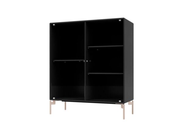 Montana - Ripple Cabinet II - Med Mushroom Ben - Vitrineskab - Black - W69,6 X H82,2 X D30 cm