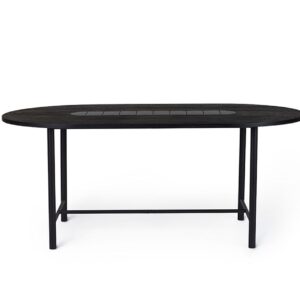 Warm Nordic - Be My Guest / Dining Table - Spisebord - Soft Black / Black Oiled Oak - L220 x W100 x H73 cm