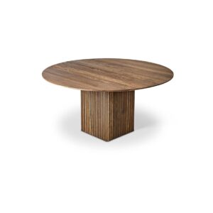 dk3 - Ten Table Round - Udtræksbord - Spisebord - Smoked Oak - Ø130 x H72 cm