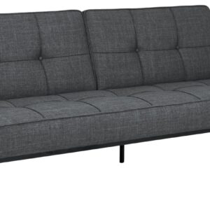 ACT NORDIC Perugia sovesofa - mørkegrå stof og sort stål