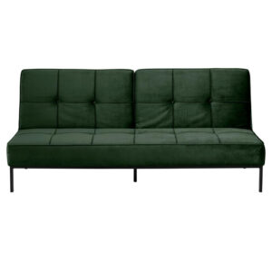Act Nordic Perugia sovesofa - grøn polyester og sort metal
