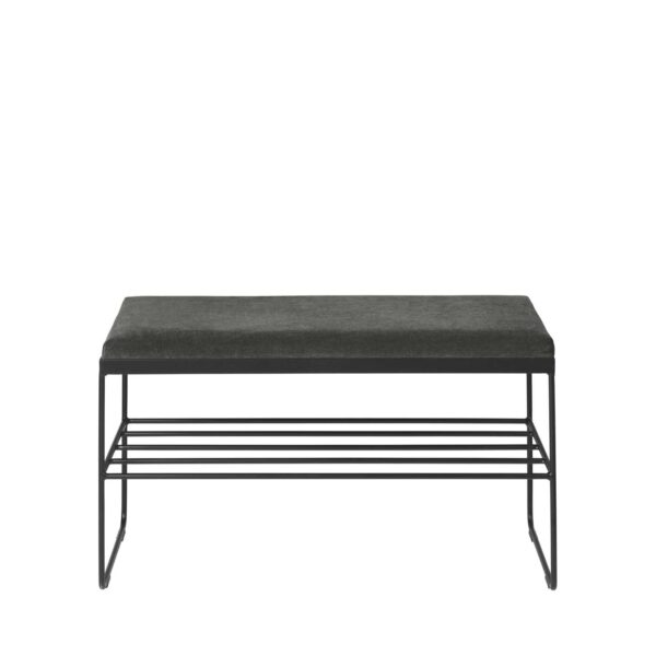 BROSTE COPENHAGEN Gorm bænk - polyester, m. hylde