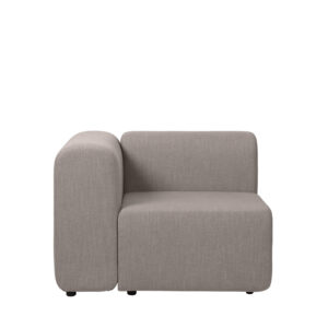 BROSTE COPENHAGEN Lagoon modulsofa højre hjørnedel - latte stof