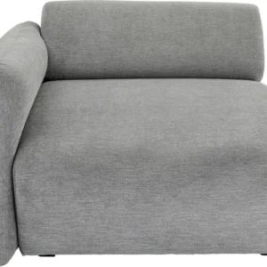 KARE DESIGN Lucca End Corner Elements Grey Left modul, 89 cm - grå stof og PVC