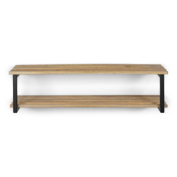 SPINDER DESIGN Rizzoli/Marco XL skohylde, m. 2 hylder - natur eg og sort stål (B:100)