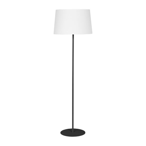 TK Maja gulvlampe - hvid stof og sort metal