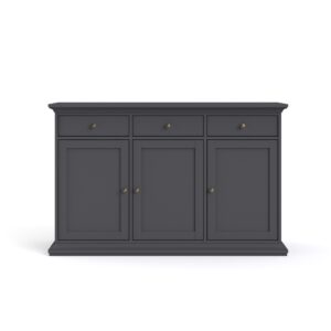 TVILUM Paris Skænk 3 låger + 3 skuffer - ParcelMatt Grey Matt Grey