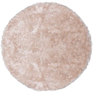 VENTURE DESIGN Natta gulvtæppe - beige polyester (Ø200)