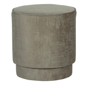 VTWONEN Pearl puf, rund - clouded champagne fløjl polyester (Ø40)