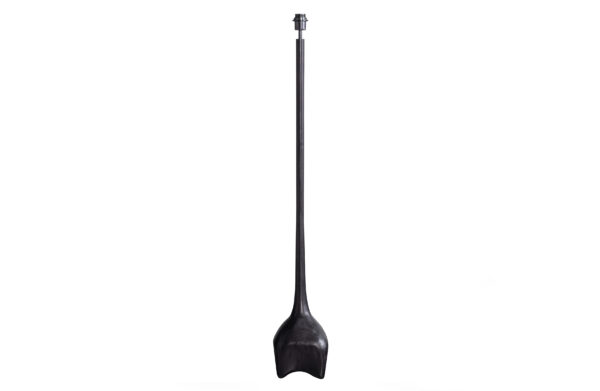 WOOOD EXCLUSIVE Foss gulvlampe fod, uden skærm - antik sort/brun aluminium (H:129)
