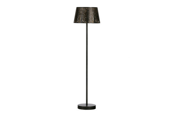 WOOOD EXCLUSIVE Keto gulvlampe - antik messing og antik sort stål