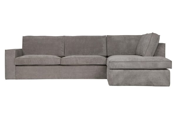 WOOOD Thomas hjørnesofa, højre - forvitret grøn polyester/polyamid fløjl