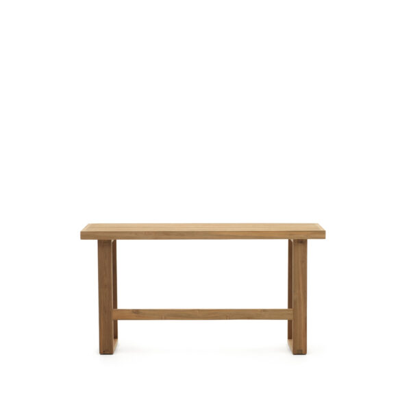 KAVE HOME Canadell udendørs bænk, rektangulær - natur genbrugs teaktræ (130x35)